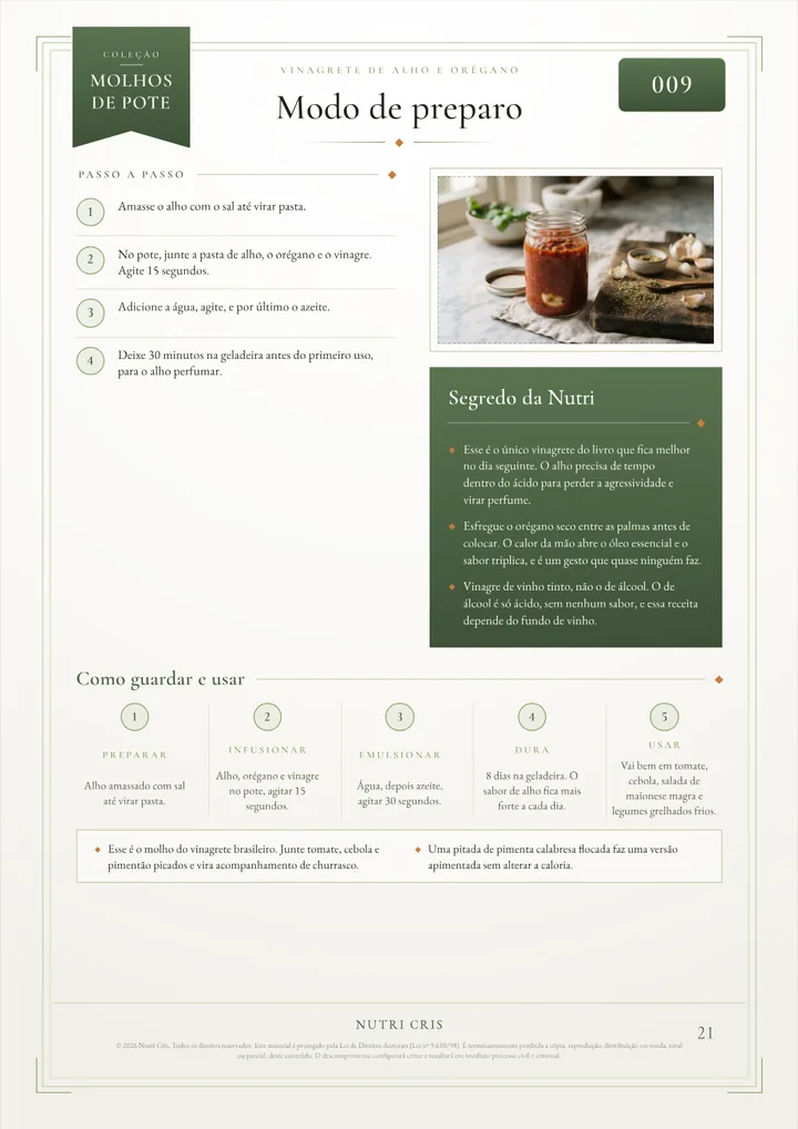 Página do livro Molhos de Saladas